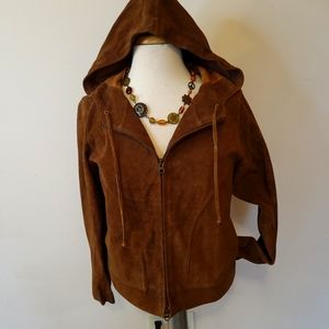 The Territory Ahead Brown Suede Jacket